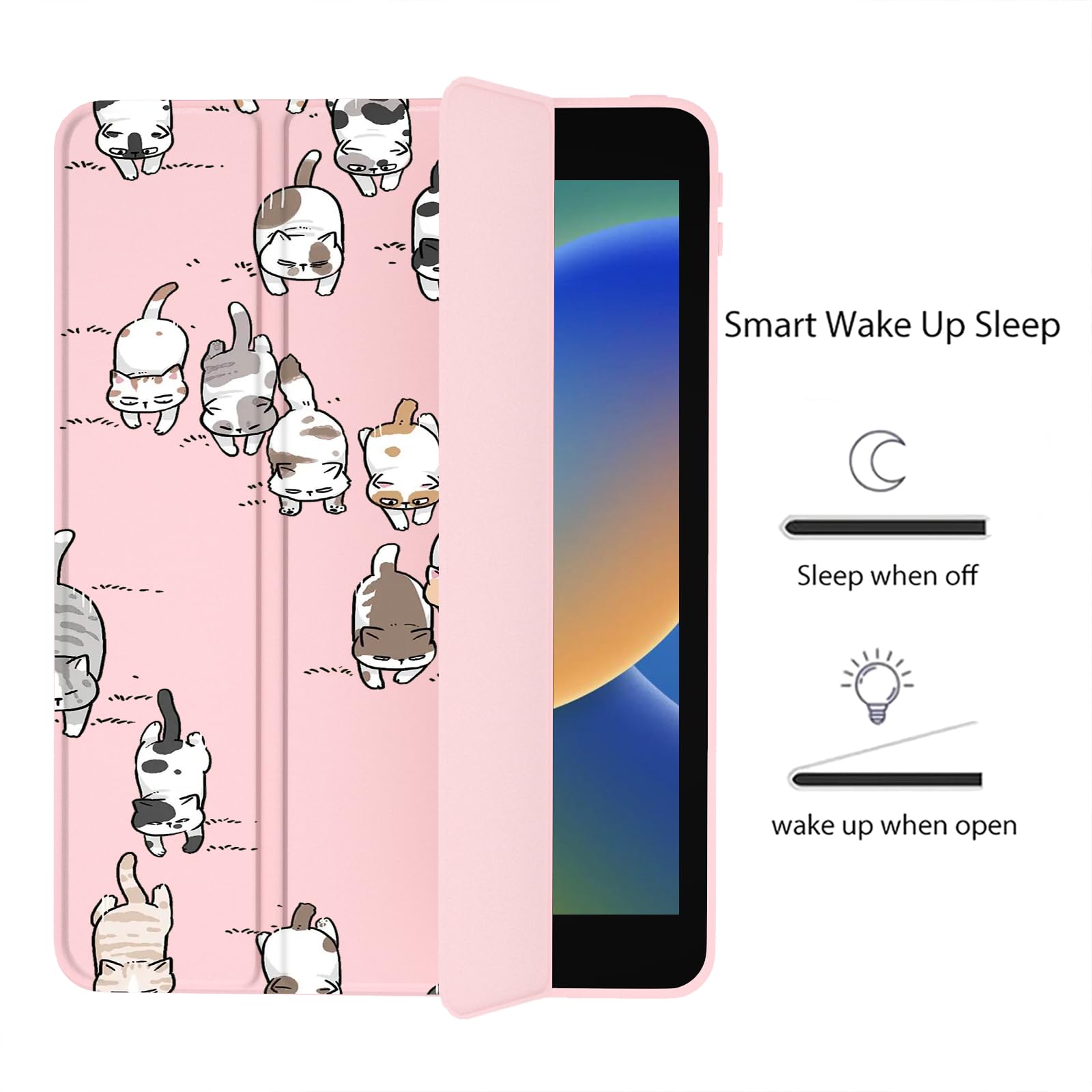 Amazon.com: Cute Kawaii Cat for iPad 10.2 Inch 7th/8th/9th